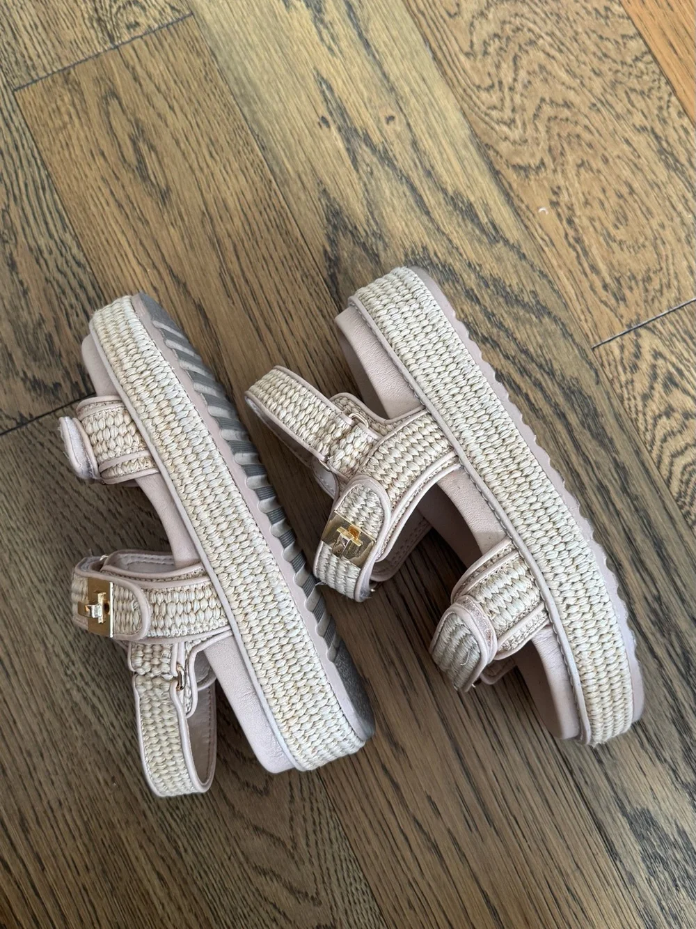 Steve Madden Woven Platform Sandal in Natural Tan - Women